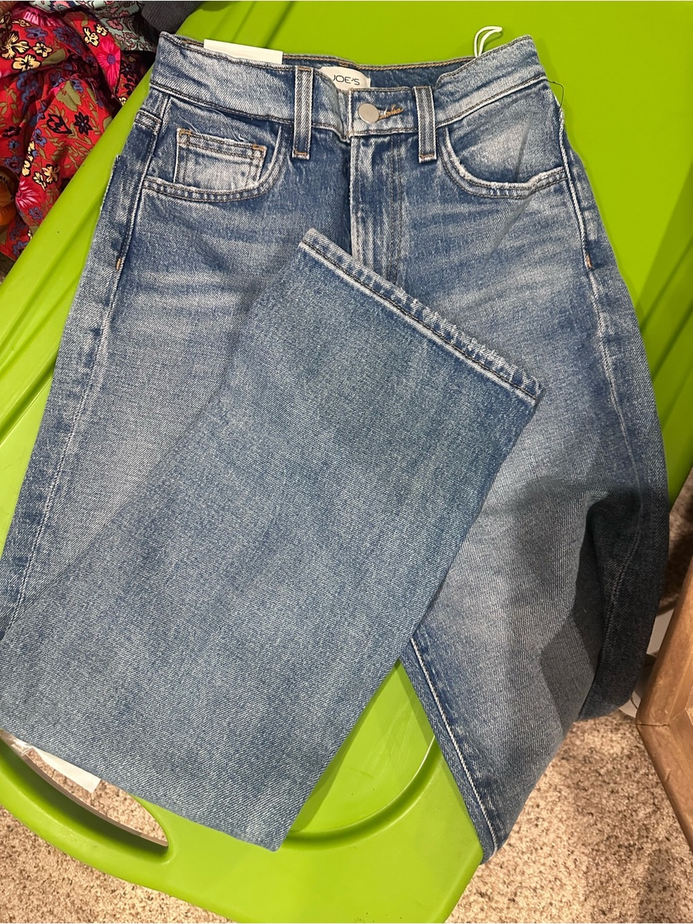 Joe's Jeans Women's Light Blue Straight Leg Jeans - Picture 3 of 4